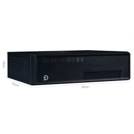 Hiditec SM10 Caja Sobremesa Compacta ITX Negro